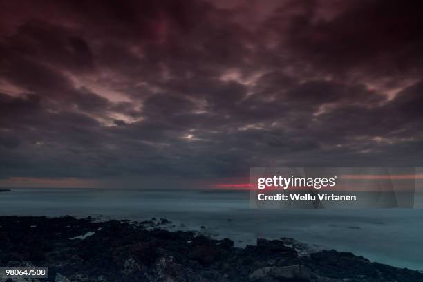 sunset in tenerife - virtanen imagens e fotografias de stock