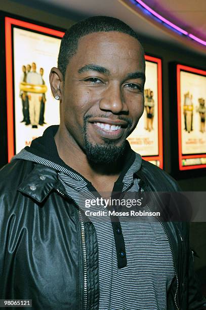 Actor Michael Jai White attends the "Why Did I Get Married Too?" premiere at Regal Atlantic Station on March 25, 2010 in Atlanta, Georgia.