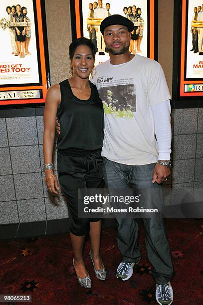 Actress Terri Vaughn and Karon Riley attend the "Why Did I Get Married Too?" premiere at Regal Atlantic Station on March 25, 2010 in Atlanta, Georgia.