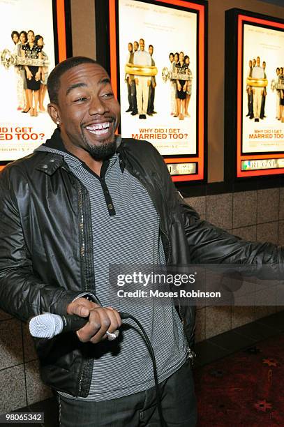 Actor Michael Jai White attends the "Why Did I Get Married Too?" premiere at Regal Atlantic Station on March 25, 2010 in Atlanta, Georgia.