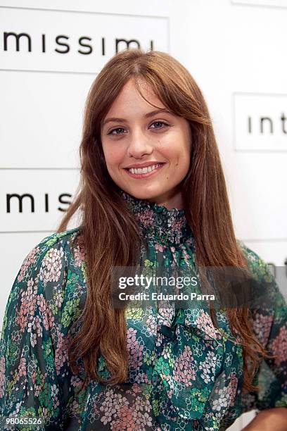 Actress Michelle Jenner attends new Intimisimi collection photocall at Intimisimi store on March 26, 2010 in Madrid, Spain.