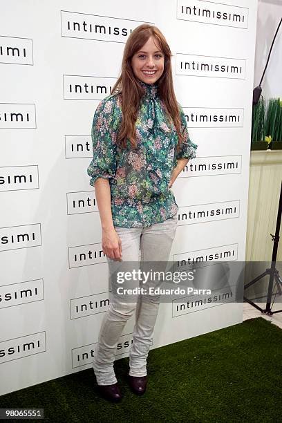 Actress Michelle Jenner attends new Intimisimi collection photocall at Intimisimi store on March 26, 2010 in Madrid, Spain.