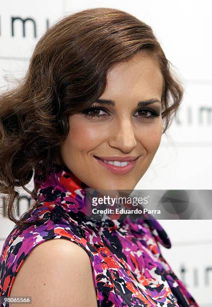Actress Paula Echevarria attends new Intimisimi collection photocall at Intimisimi store on March 26, 2010 in Madrid, Spain.