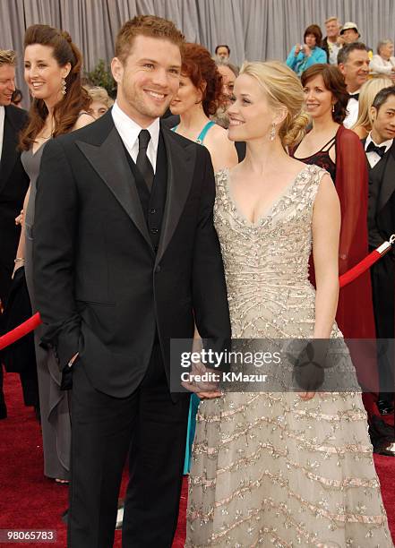 Ryan Phillippe and Reese Witherspoon, nominee Best Actress in a Leading Role for �Walk the Line�