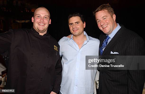 Chef Brian Massie, Andrew Sasson and Oliver Wharton