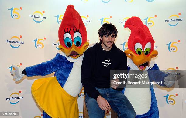 Basketball player Ricky Rubio attends the inaugration of the 2010 season at PortAventura theme park on March 26, 2010 in Tarragona, Spain.
