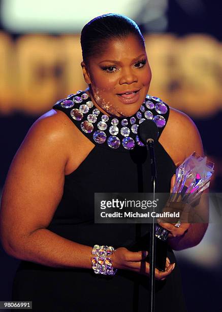 Actress Mo'nique onstage at the 15th annual Critics' Choice Movie Awards held at the Hollywood Palladium on January 15, 2010 in Hollywood, California.