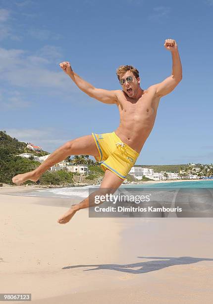 Lance Bass seen around St Maarten at the Westin Dawn Beach on January 30, 2010 in St Maarten, Netherlands Antilles.