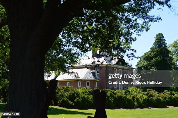 historic montpelier mansion, laurel md - laurel house foto e immagini stock