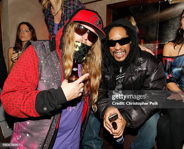 Snowboarder The Dingo and musician Lil Jon attend Oakley at Skateland on January 24, 2010 in Park City, Utah.