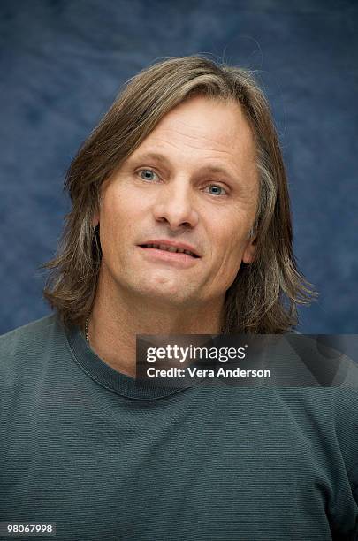 Viggo Mortensen at "The Road" press conference at Beverly Hills Hotel on November 7, 2009 in Beverly Hills, California.