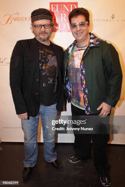 Anton Kandinsky and Noah G. Pop attend Fund Art Now's celebrity charity event at Collective Hardware on March 25, 2010 in New York City.