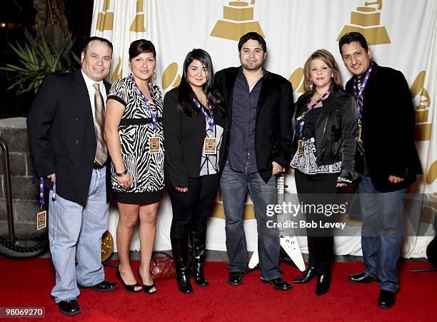 Members from the Texas Chapter of the Recording Academy arrive on the red carpet for the Grammy Awards telecast viewing party held at the Hard Rock...