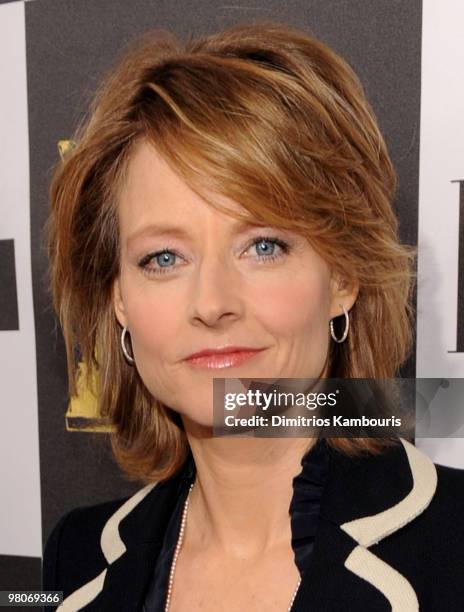 Actress Jodie Foster attends the 25th Independent Spirit Awards Hosted By Jameson Irish Whiskey held at Nokia Theatre L.A. Live on March 5, 2010 in...