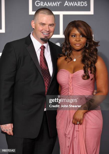 Rapper Paul Wall and wife Crystal Slayton arrives at the 52nd Annual GRAMMY Awards held at Staples Center on January 31, 2010 in Los Angeles,...