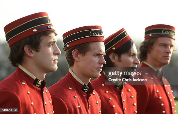 General view at the Cartier International Dubai Polo Challenge at the Palm Desert Resort and Spa on March 26, 2010 in Dubai, United Arab Emirates.The...