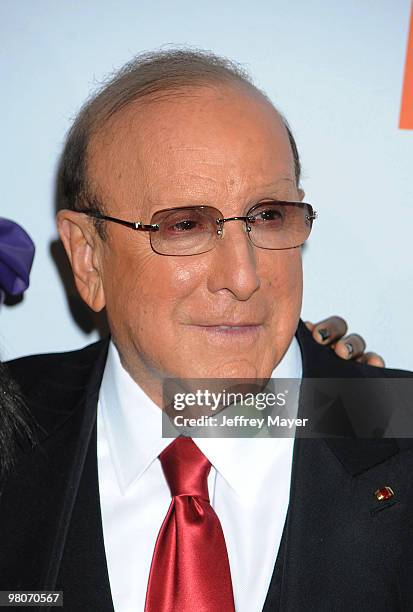 SiCEO of Sony Music Entertainment Worldwide Clive Davis arrives at the 2010 Pre-Grammy Gala & Salute To Industry Icons at Beverly Hills Hilton on...
