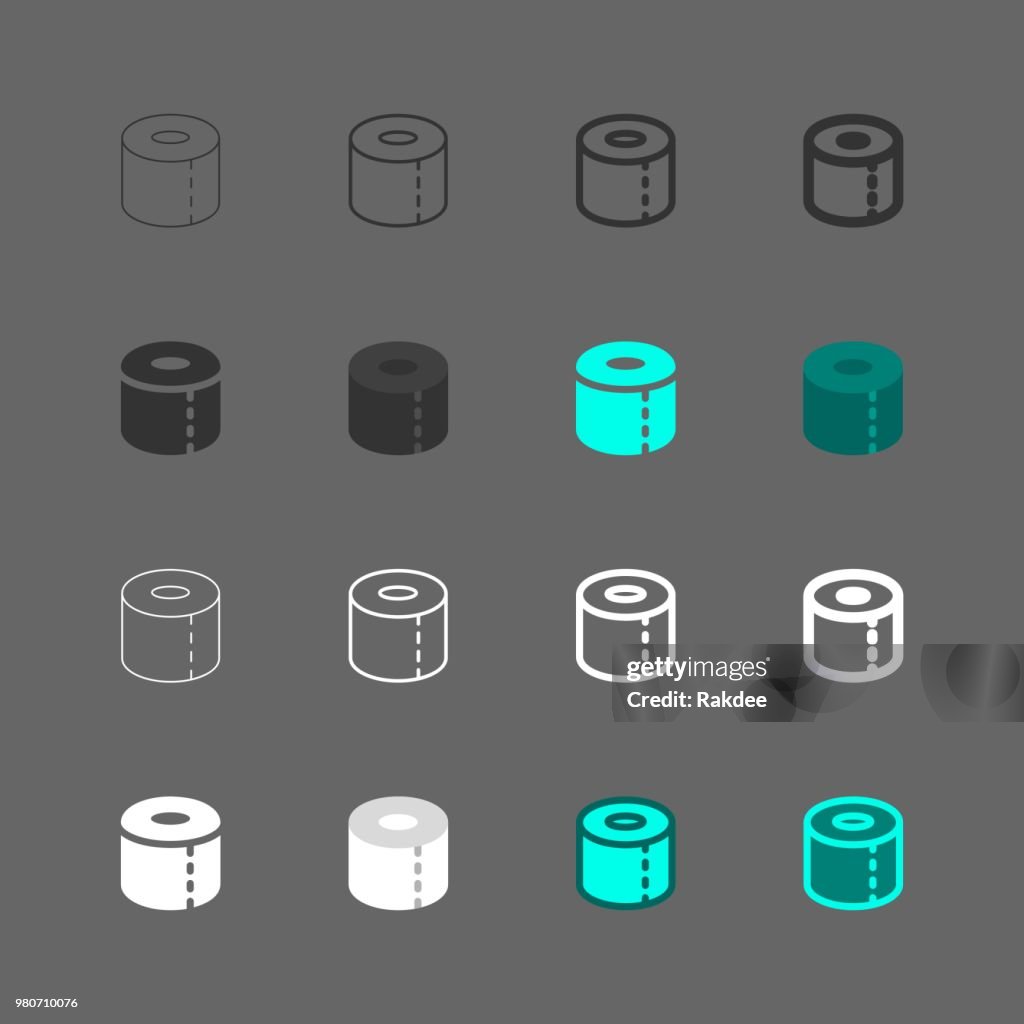 Toilet Paper Icons - Multi Series