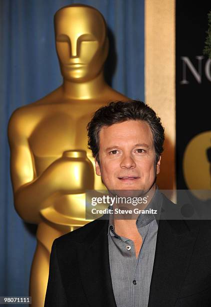 Colin Firth attends the 82nd Academy Awards Nominee Luncheon at The Beverly Hilton hotel on February 15, 2010 in Beverly Hills, California.