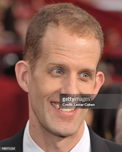 Director Pete Docter arrives at the 82nd Annual Academy Awards held at the Kodak Theatre on March 7, 2010 in Hollywood, California.