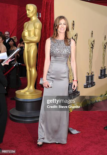 Director Kathryn Bigelow arrives at the 82nd Annual Academy Awards held at the Kodak Theatre on March 7, 2010 in Hollywood, California.