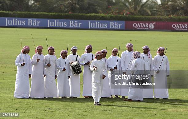 General view at the Cartier International Dubai Polo Challenge at the Palm Desert Resort and Spa on March 26, 2010 in Dubai, United Arab Emirates.The...