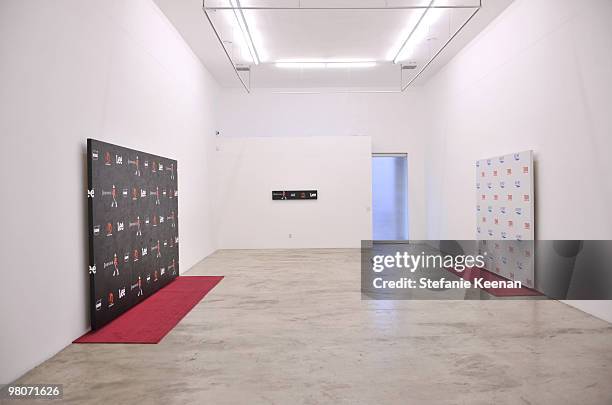 View of "Step-and-Repeat" Presented By Elijah Blue and Kantor Gallery on February 24th, 2010 in Los Angeles, CA.