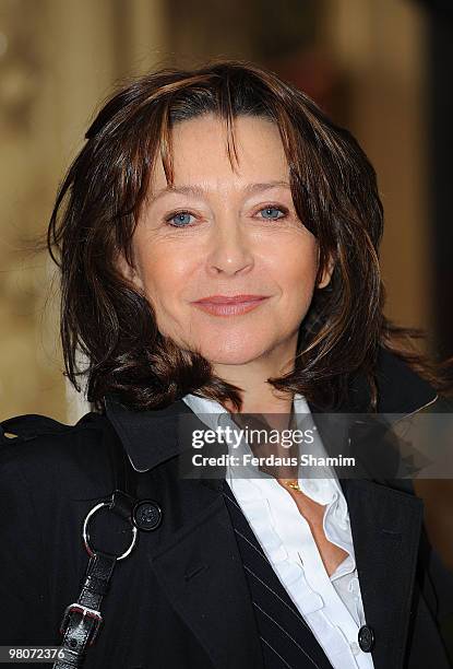 Cherie Lunghi attends the Tesco Magazine Mum Of The Year Awards at The Waldorf Hilton Hotel on February 28, 2010 in London, England.