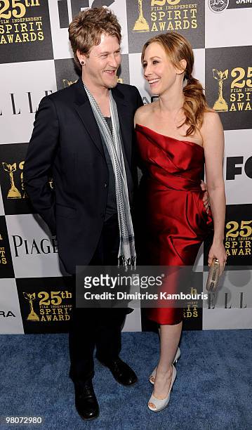 Renn Hawkey and actress Vera Farmiga attend the 25th Independent Spirit Awards Hosted By Jameson Irish Whiskey held at Nokia Theatre L.A. Live on...