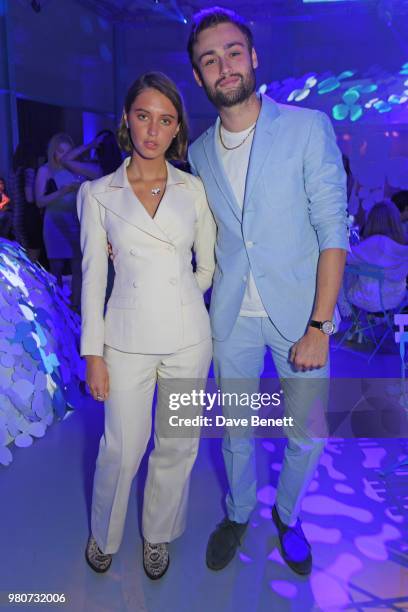 Iris Law and Douglas Booth attend as Tiffany & Co. Celebrates the launch of the Tiffany Paper Flower collection at The Lindley Hall on June 21, 2018...