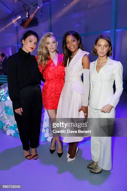 Jessie Ware, Natalie Dormer, Naomie Harris and Iris Law attend as Tiffany & Co. Celebrates the launch of the Tiffany Paper Flower collection at The...