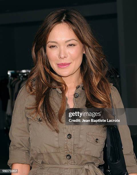 Lindsay Price shops at Armani at on March 5, 2010 in Los Angeles, California.