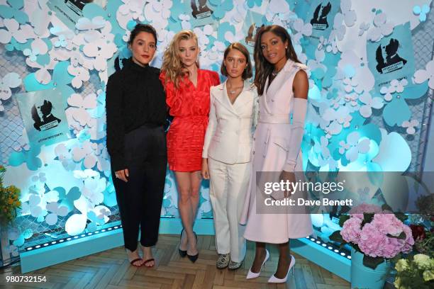 Jessie Ware, Natalie Dormer, Iris Law and Naomie Harris attend as Tiffany & Co. Celebrates the launch of the Tiffany Paper Flower collection at The...