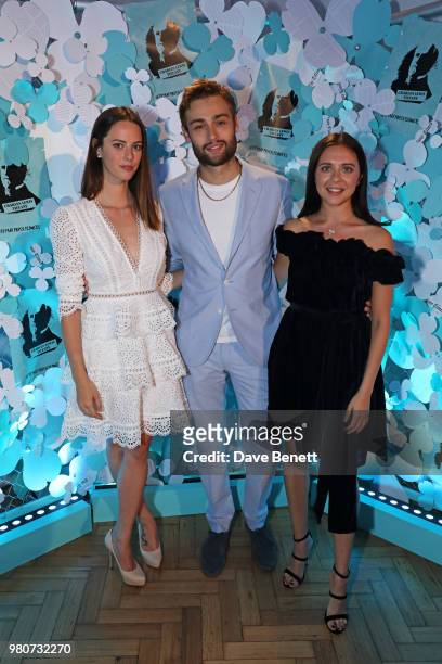 Kaya Scodelario, Douglas Booth and Bel Powley attend as Tiffany & Co. Celebrates the launch of the Tiffany Paper Flower collection at The Lindley...
