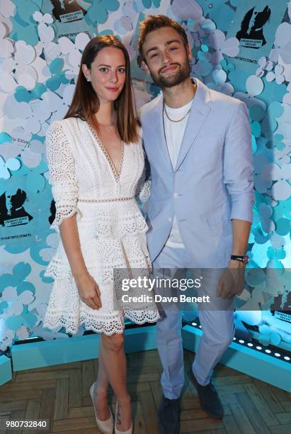 Kaya Scodelario and Douglas Booth attend as Tiffany & Co. Celebrates the launch of the Tiffany Paper Flower collection at The Lindley Hall on June...