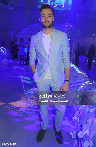 Douglas Booth attends as Tiffany & Co. Celebrates the launch of the Tiffany Paper Flower collection at The Lindley Hall on June 21, 2018 in London,...