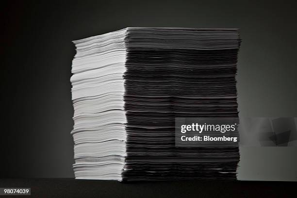 The 2,409 pages of H.R. 3590, the Patient Protection and Affordable Care Act, are displayed for a photograph in New York, U.S., on Wednesday, March...