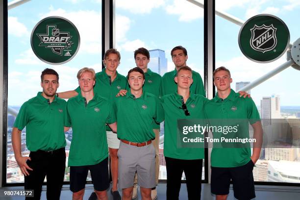 Draft top prospects Evan Bouchard of Canada, Rasmus Dahlin of Sweden, Adam Boqvist of Sweden, Noah Dobson of Canada, Quintin Hughes, Filip Zadina of...