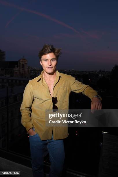 Oliver Cheshire attends the Cocktail Party for Mr Porter at Perchoir Du Marais as part of Paris Fashion Week on June 21, 2018 in Paris, France.