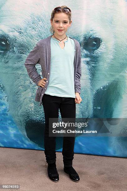 Actress Kiernan Shipka attends the re-launch of the Polar Bear Plunge at the San Diego Zoo on March 26, 2010 in San Diego, California.