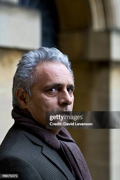 Hanif Kureishi, Author, poses for a portrait at the Oxford Literary Festival in Christ Church, on March 26, 2010 in Oxford, England.