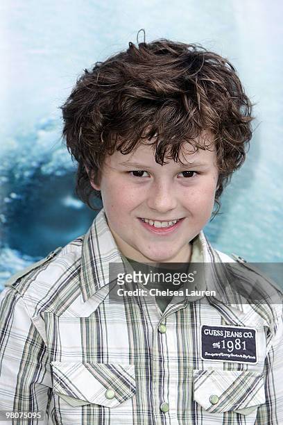 Actor Nolan Gould attends the re-launch of the Polar Bear Plunge at the San Diego Zoo on March 26, 2010 in San Diego, California.