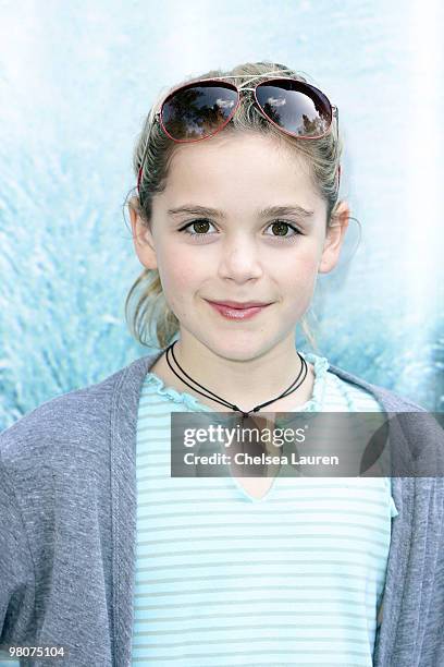 Actress Kiernan Shipka attends the re-launch of the Polar Bear Plunge at the San Diego Zoo on March 26, 2010 in San Diego, California.