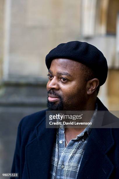 Ben Okri Author, poses for a portrait at the Oxford Literary Festival in Christ Church, on March 26, 2010 in Oxford, England.