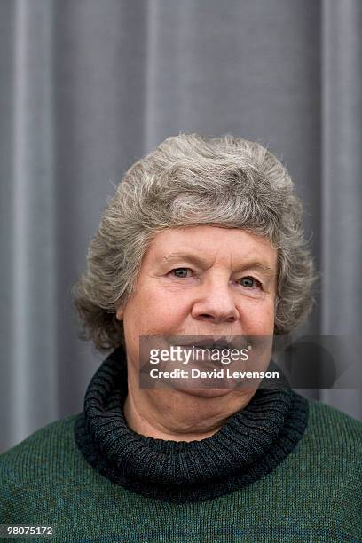 Byatt Author, poses for a portrait at the Oxford Literary Festival in Christ Church, on March 26, 2010 in Oxford, England.