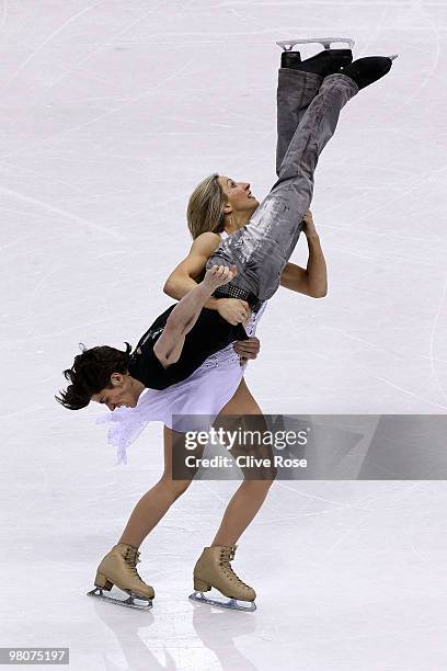 Sinead Kerr and John Kerr of Great Britain compete in the Ice Dance Free Dance during the 2010 ISU World Figure Skating Championships on March 26,...