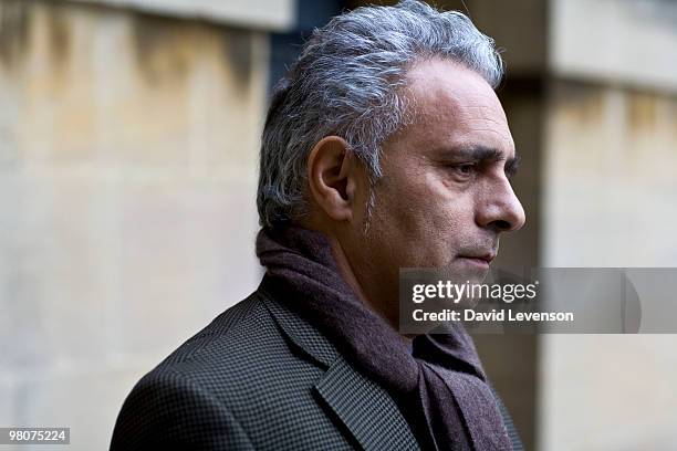 Hanif Kureishi, Author, poses for a portrait at the Oxford Literary Festival in Christ Church, on March 26, 2010 in Oxford, England.