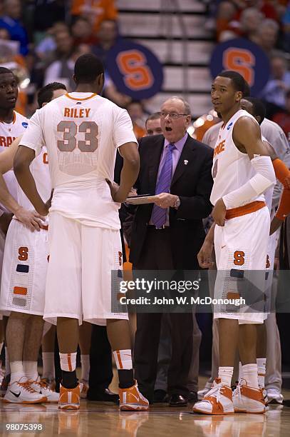 Playoffs: Syracuse head coach Jim Boeheim during game vs Butler. Salt Lake City, UT 3/26/2010 CREDIT: John W. McDonough