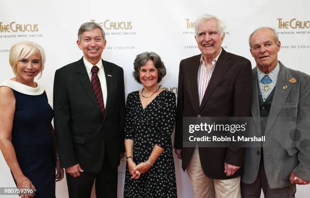 Honorees Nancy Alspaugh-Jackson, Leron Gubler, Jan Krawitz, Richard Colla and John Baca attends The Caucus For Producers, Writers & Directors 12th...