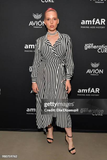 Mery Racauchi attends the amfAR GenCure Solstice 2018 on June 21, 2018 in New York City.